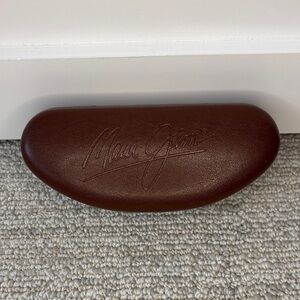 Maui Jim Dark Brown Sunglasses Case hard shell eyeglasses case glass case unisex